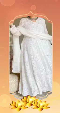 Lucknowi Chikankari Anarkali Suits Online