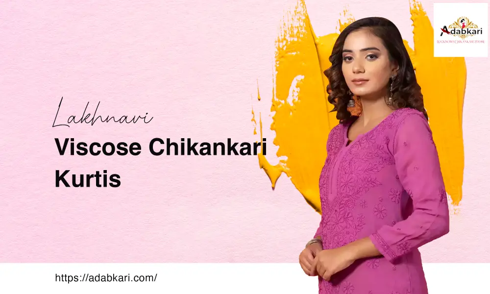 viscose lucknowi kurtis
